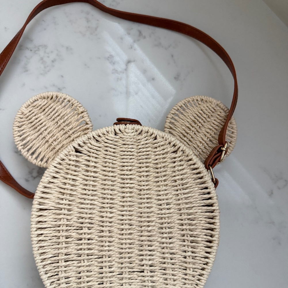 Raffia wicker Mickey purse Disney